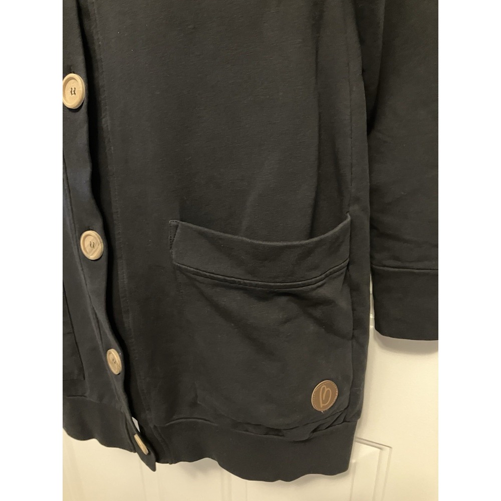 Blaa Black Sweater Jacket Cardigan Size XS Finnish Design Women’s Cotton‎ - Picture 3 of 6